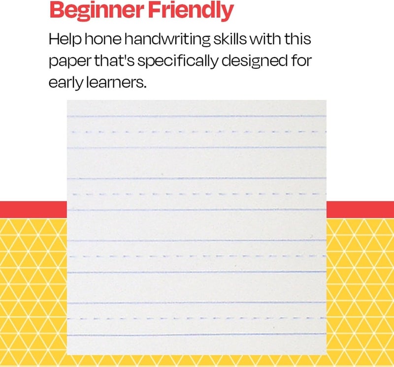 School Smart -85353 Skip-A-Line Ruled Writing Paper, 3/8 Inch Ruled Short Way, 8 x 10-1/2 Inches, White, Pack of 500 - Image 4